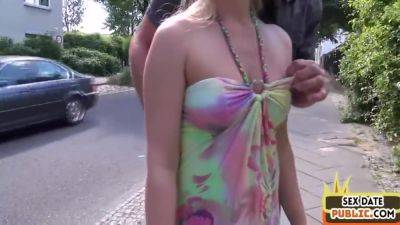 Public Amateur German Babe Fucked Outdoor After Casting - hotmovs.com - Germany